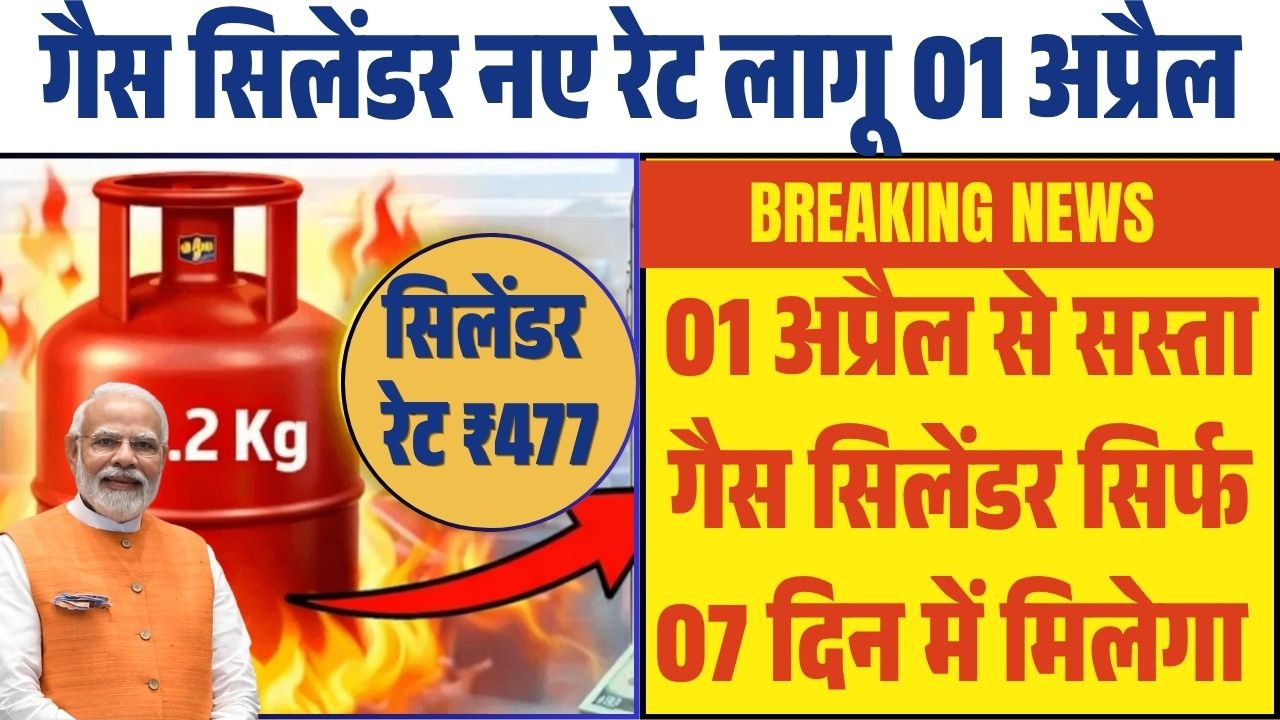 Gas Cylinder New Price Booking April 2026